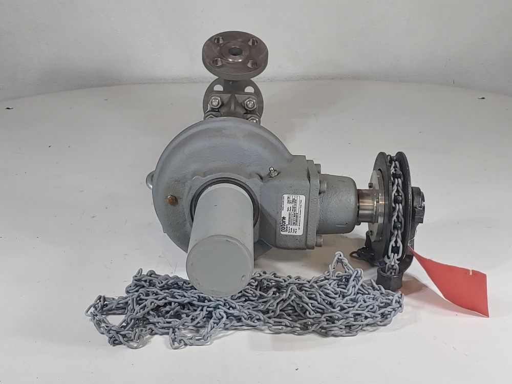 Strahman 1" 600# FLG Sampling Valve w/Rotork Gear & Babbitt Chain Sprocket Rim