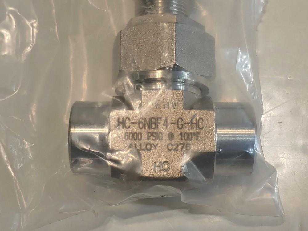 Swagelok Severe Service Union Bonnet 1/4"FNPT  Needle Valve HC-6NBF4-G-HC