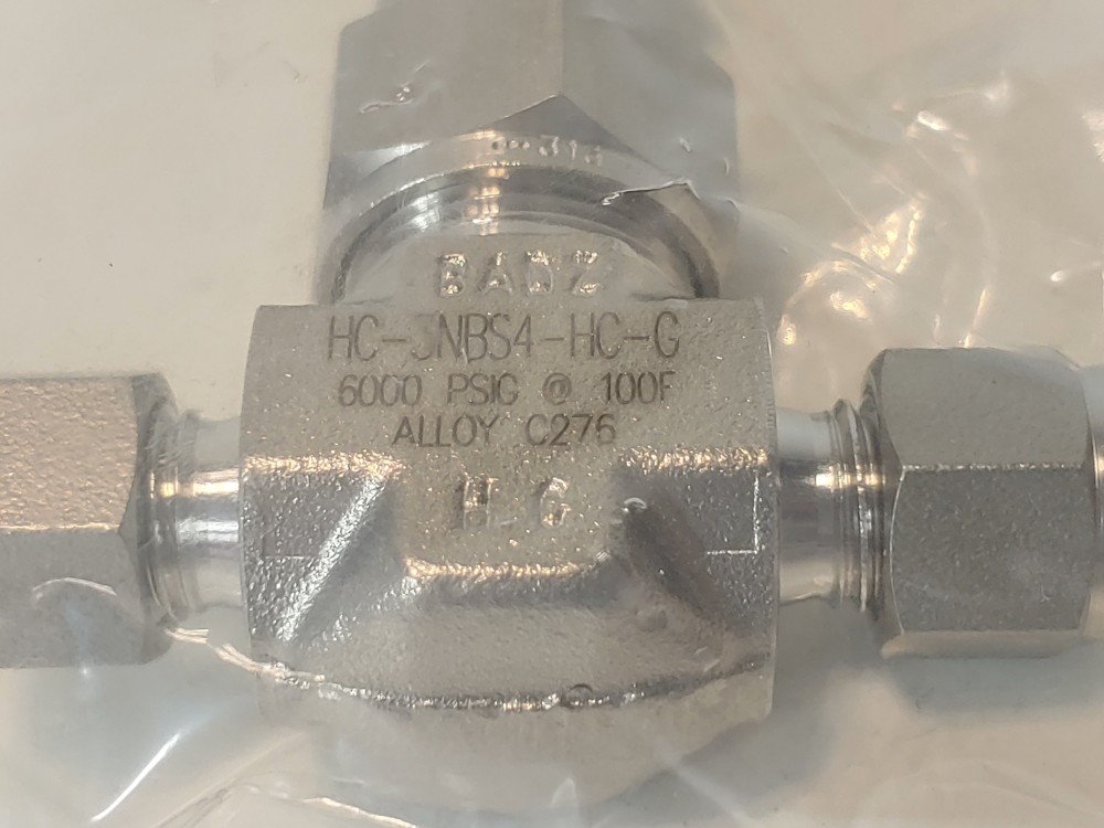 Swagelok 1/4" Tubing Severe Service Union Bonnet Needle Valve HC-3NBS4-HC-G