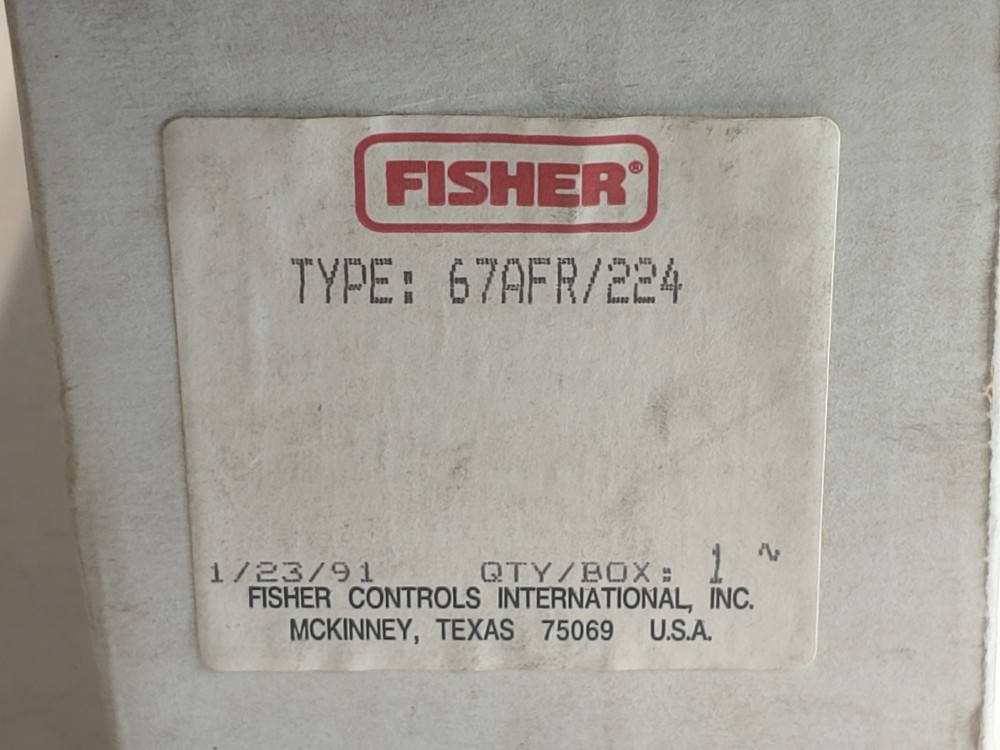 Fisher 1/4" FNPT Pressure Regulator 67AFR/224
