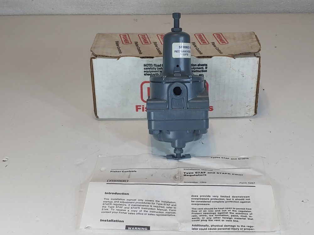 Fisher 1/4" FNPT Pressure Regulator 67AFR/224