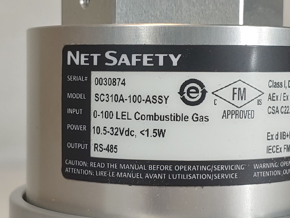 Net Safety Catalytic Bead Combustible Gas Sensor SC310A-100-ASSY
