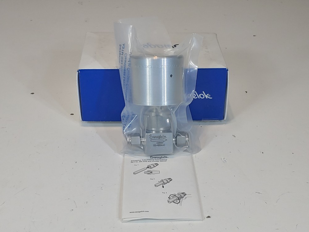 Swagelok 1/4" High Pressure Bellows Sealed Tubing Fitting Valve SS-HBS4-C