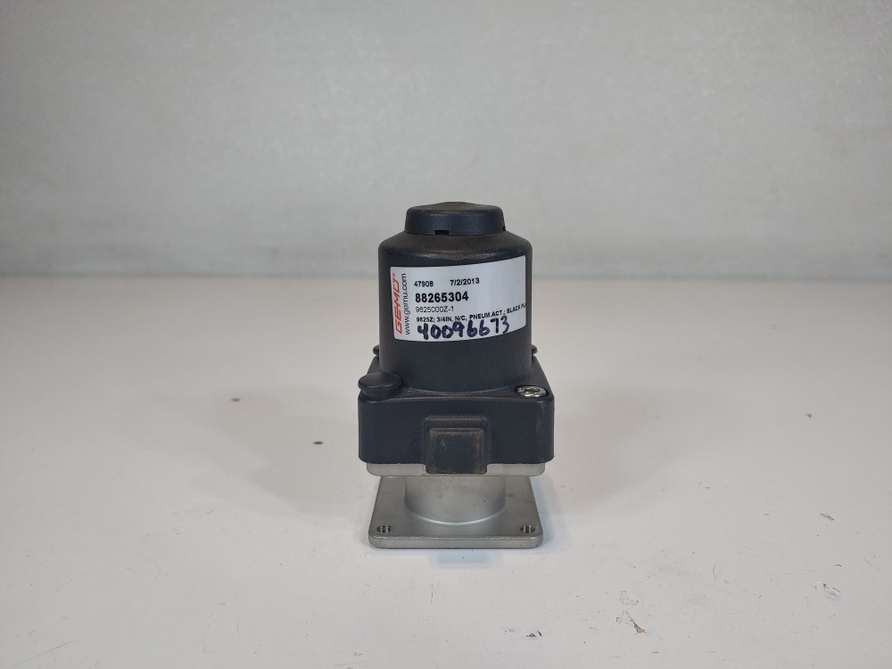 Lot of (2) Gemu 3/4" Diaphragm Pneumatic Valve 88265304