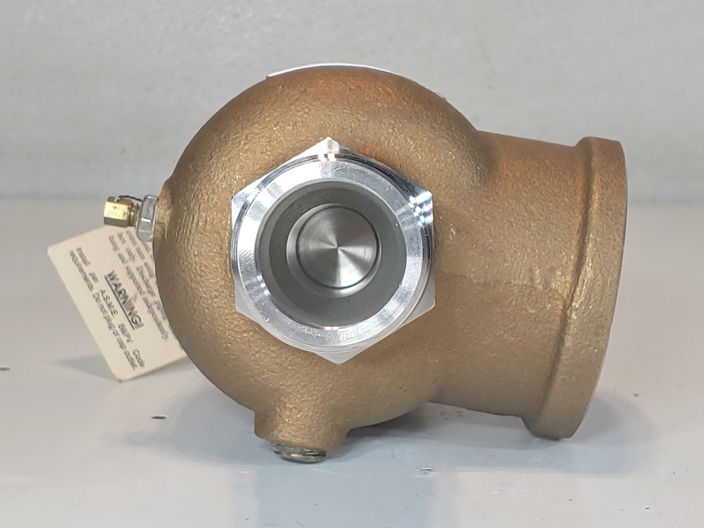 Kunkle 1-1/4" X 2" Safety Relief Valve Model#: 913BGFM01-JE, 50 PSIG