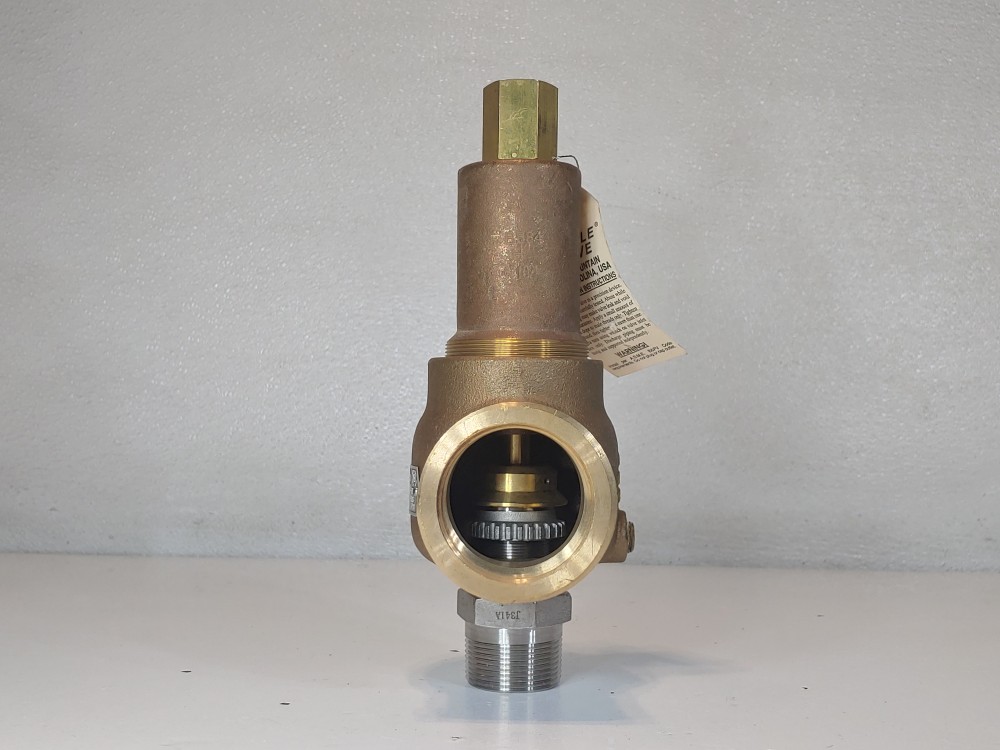 Kunkle 1-1/4" X 2" Safety Relief Valve Model#: 913BGFM01-JE, 50 PSIG