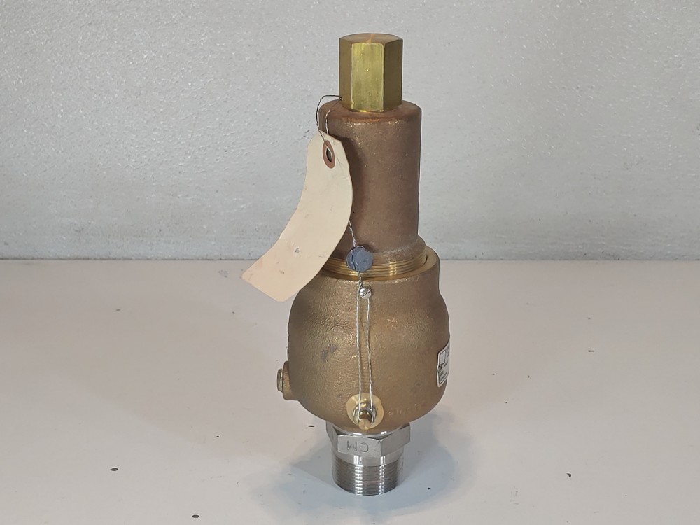Kunkle 1-1/4" X 2" Safety Relief Valve Model#: 913BGFM01-JE, 50 PSIG