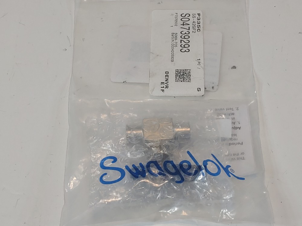 Swagelok 1/8" FNPT 1-pc 40G Series Stainless Steel Ball Valve SS-42GF2