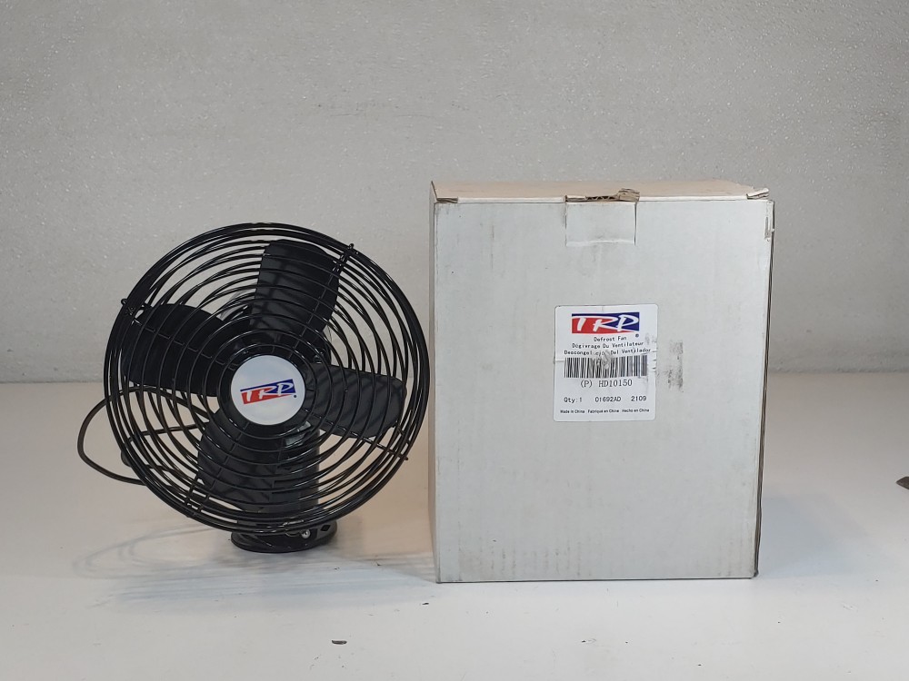 TRP 7" Heavy Duty Defrost Fan Black 12V w/ Swivel Base HD10150 / PN# 756726C
