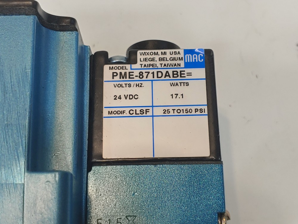 MAC 6321D-000-PM-871DA Pneumatic Solenoid System