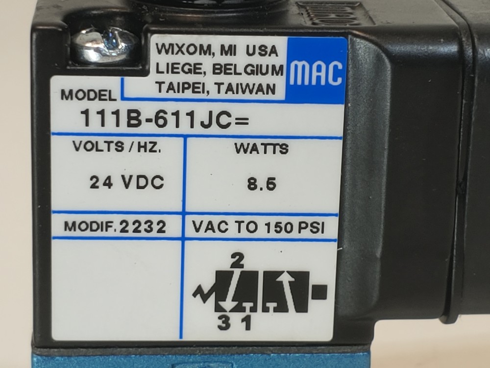 Mac 111B-611JC Solenoid Valve