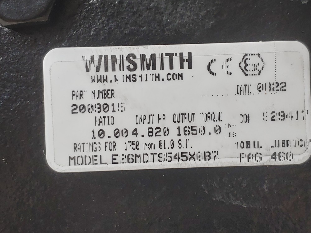 Winsmith SE Encore Gear Box, Size E26, 10 Ratio, #E26MDTS545X0B7