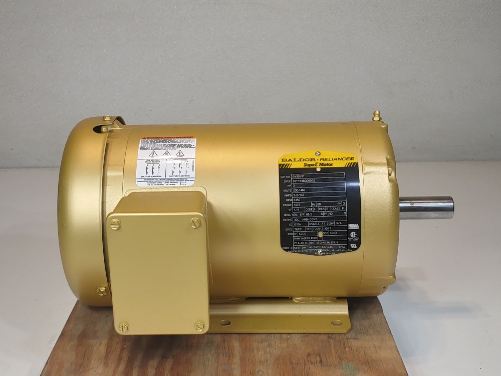 Baldor Electric EM3559T,  3HP General Purpose Motor 