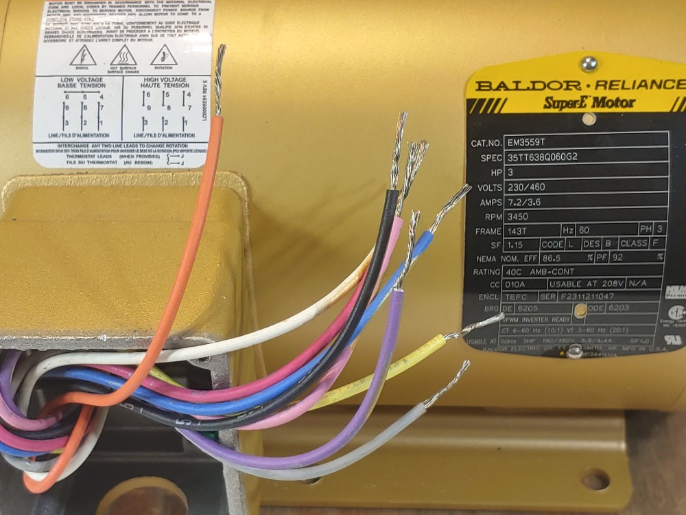 Baldor Electric EM3559T,  3HP General Purpose Motor 