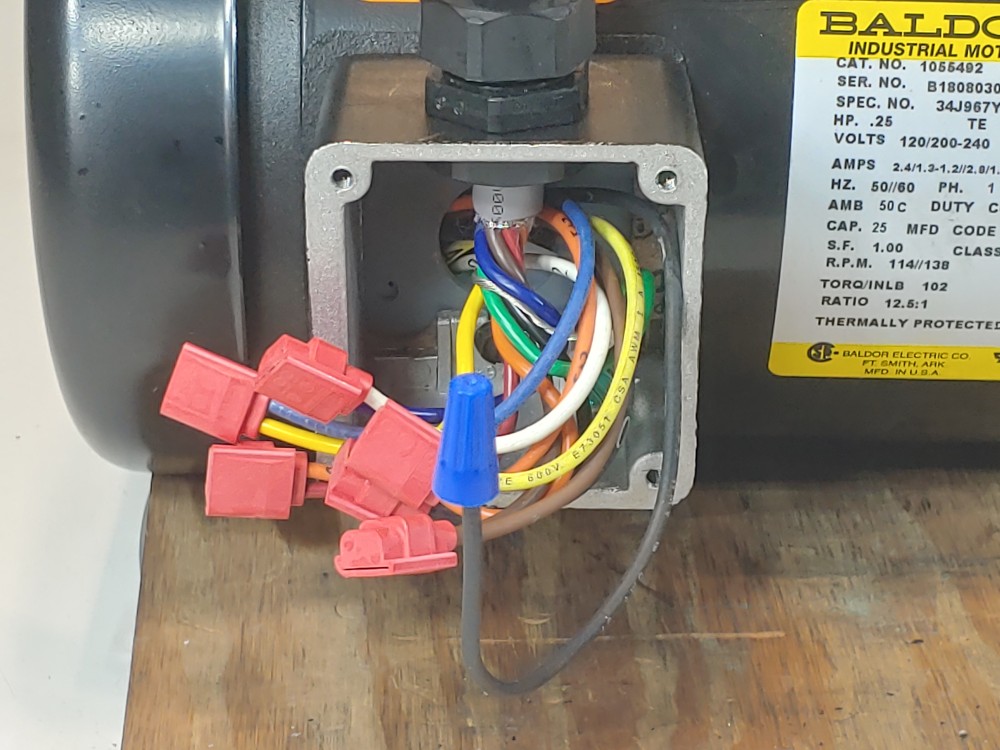 Baldor .25HP 1-Phase Motor 1055492 (34J967Y705K2)