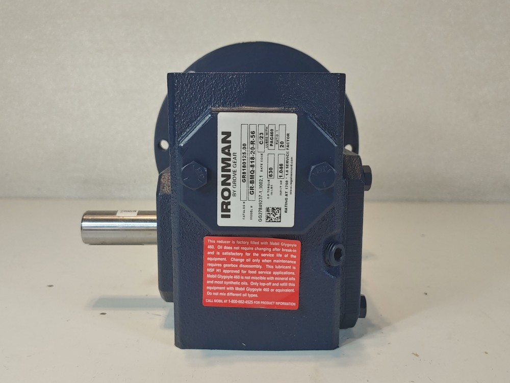 Grove Ironman Worm Gear Reducer GR-BM0-818-20-R-56 Ratio 20