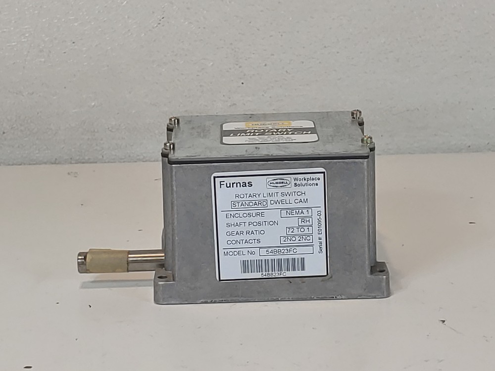 Hubbell Rotary Limit Switch 72:1 Gear Ratio, Model#: 54BB23FC