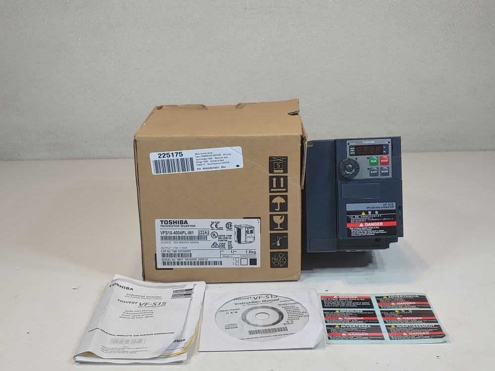 Toshiba Transistor Inverter 3HP Model#: VFS15-4004PL-W1