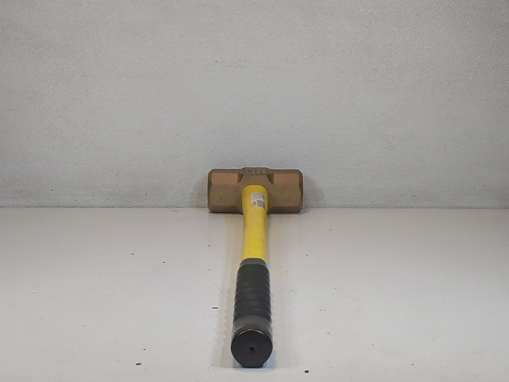 Ampco H-73 Aluminum Bronze, Non-Sparking Sledge Hammer, Fiberglass Handle