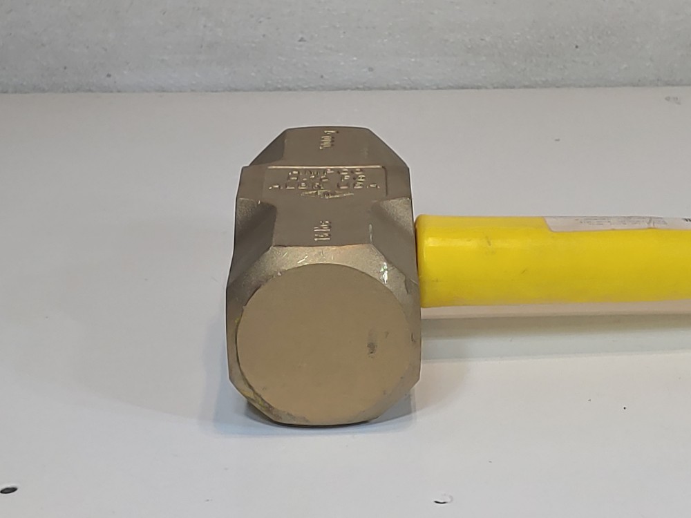 Ampco H-73 Aluminum Bronze, Non-Sparking Sledge Hammer, Fiberglass Handle