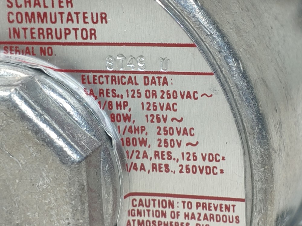 Asco Tri-Point SA32B Pressure Switch w/ Asco TD30A11 Sensor