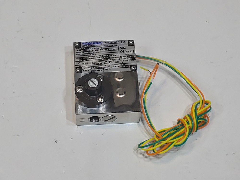 Malema Sensor Adjustable Flow Switch-Explosion Proof PN#: M-100X-S131-121