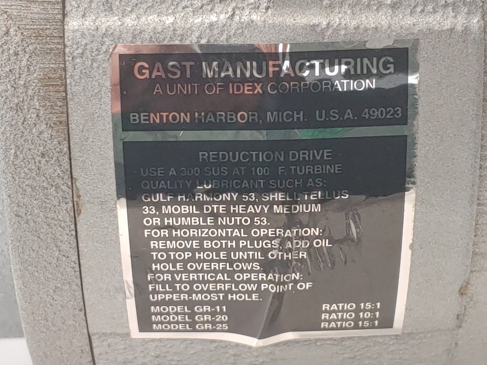 Gast Reversible Air Motor 4AM-RV-75-GR20