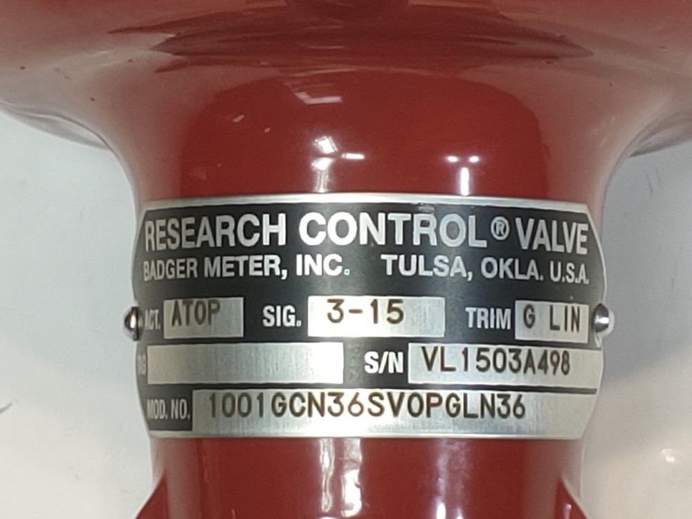 Badger Meter Type BLRA / Model 4 Valve Actuator - 1001-GC-N-36-SV-OP-GLN-36