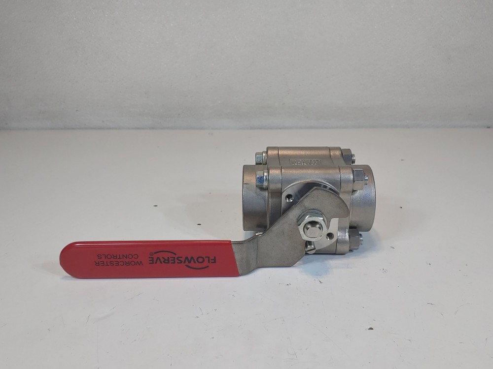 Worcester Flowserve1-1/2"Threaded Reduced Port CF8M Ball Valve1-1/2CN4466PMSE R7