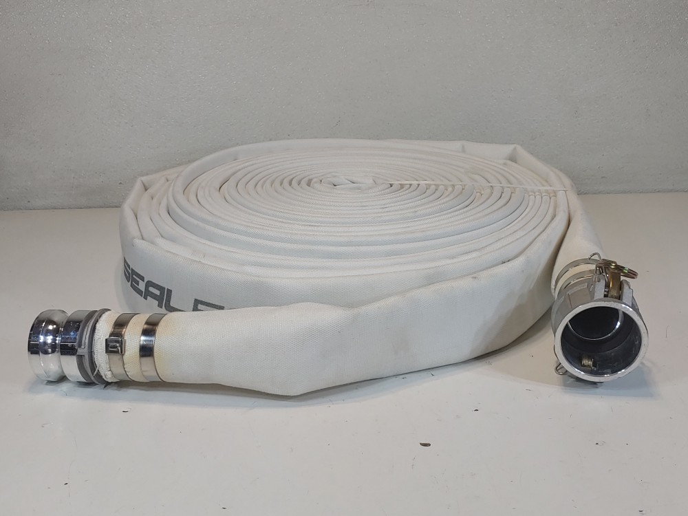 Seal Fast White Mill Hose 830-200DJ100CEAL 2" X 100' MILL Coupled C/E ALUM