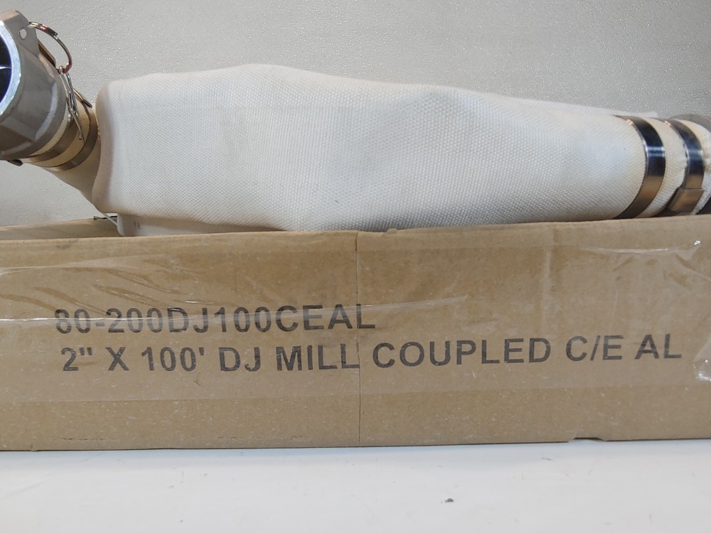Seal Fast White Mill Hose 830-200DJ100CEAL 2" X 100' MILL Coupled C/E ALUM