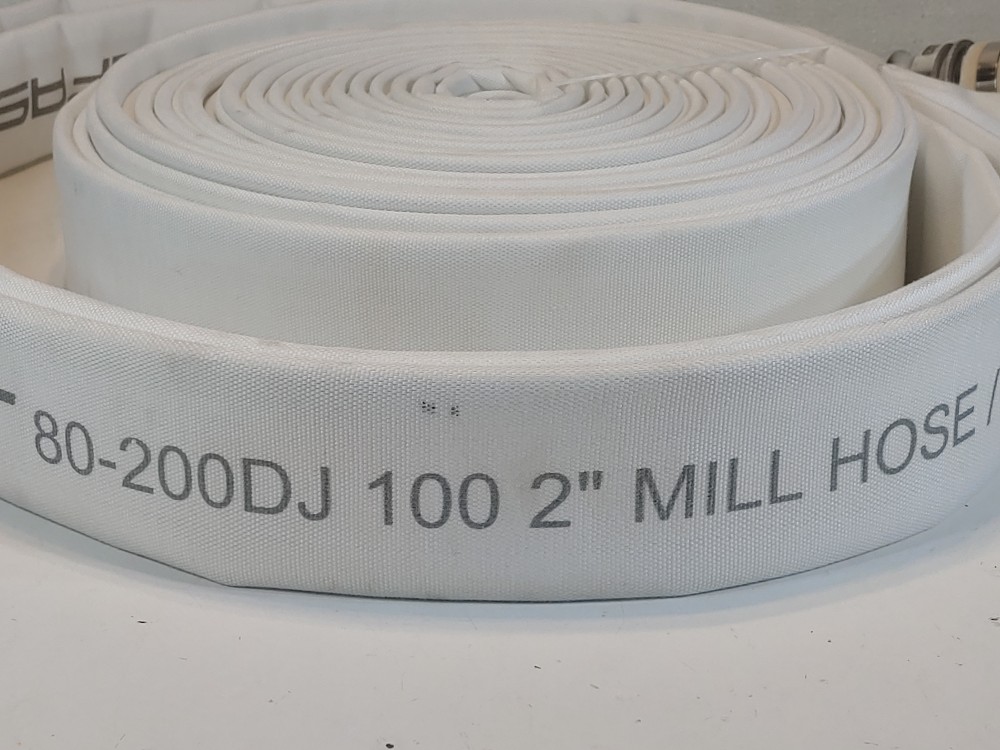 Seal Fast White Mill Hose 830-200DJ100CEAL 2" X 100' MILL Coupled C/E ALUM