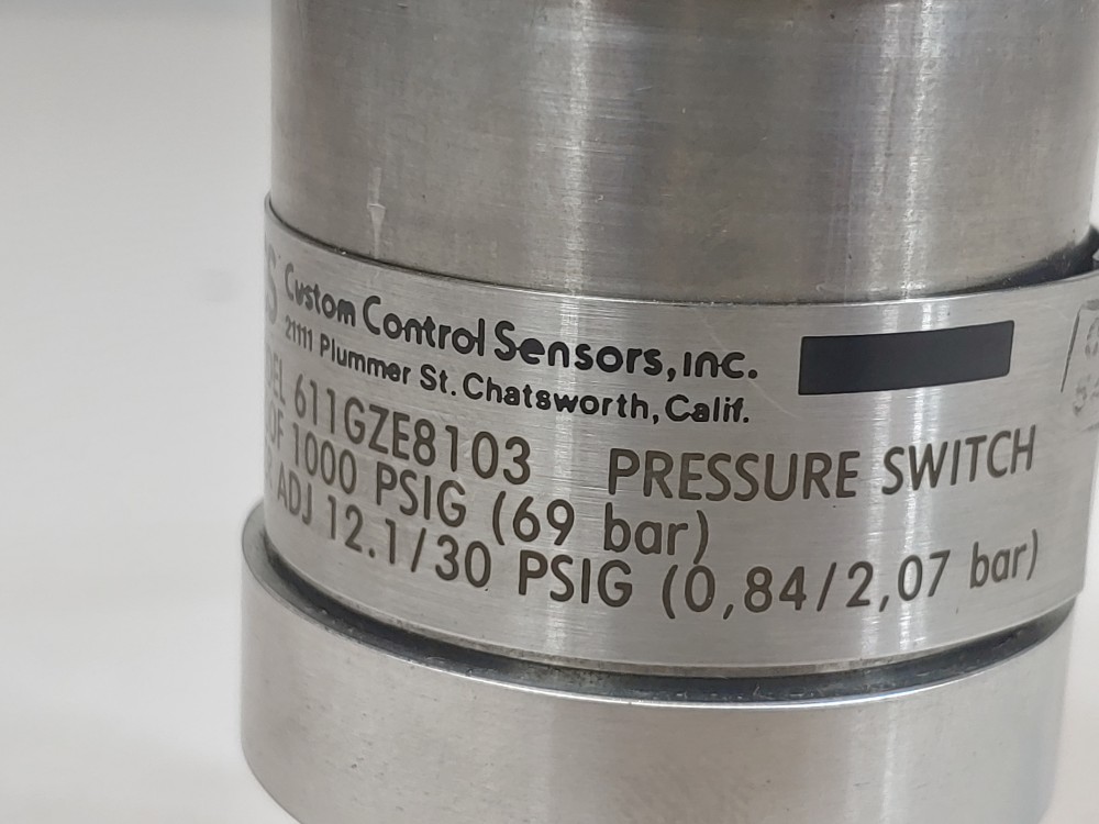 CCS SS Pressure Switch 611GZE8103