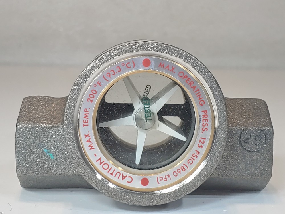 Dwyer W.E. Anderson Sight Flow Indicator w/ Impeller Rotor SS 1/2" FNPT