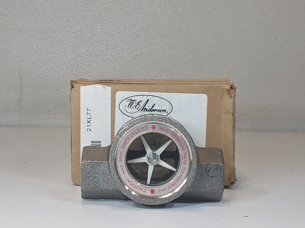 Dwyer W.E. Anderson Sight Flow Indicator w/ Impeller Rotor SS 1/2" FNPT
