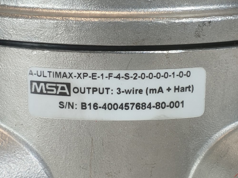 MSA Ultima XE Main Gas Monitor Model#: A-ULTIMAX-XP-E-1-F-4-S-2-0-0-0-0-1-0-0