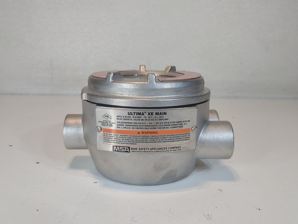 MSA Ultima XE Main Gas Monitor Model#: A-ULTIMAX-XP-E-1-F-4-S-2-0-0-0-0-1-0-0