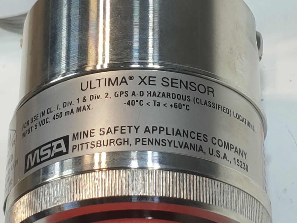 MSA Ultima X Series Remote Gas Sensor Model#: A-ULTIMAX-XP-E-11-F-3-D0000--0-0-C