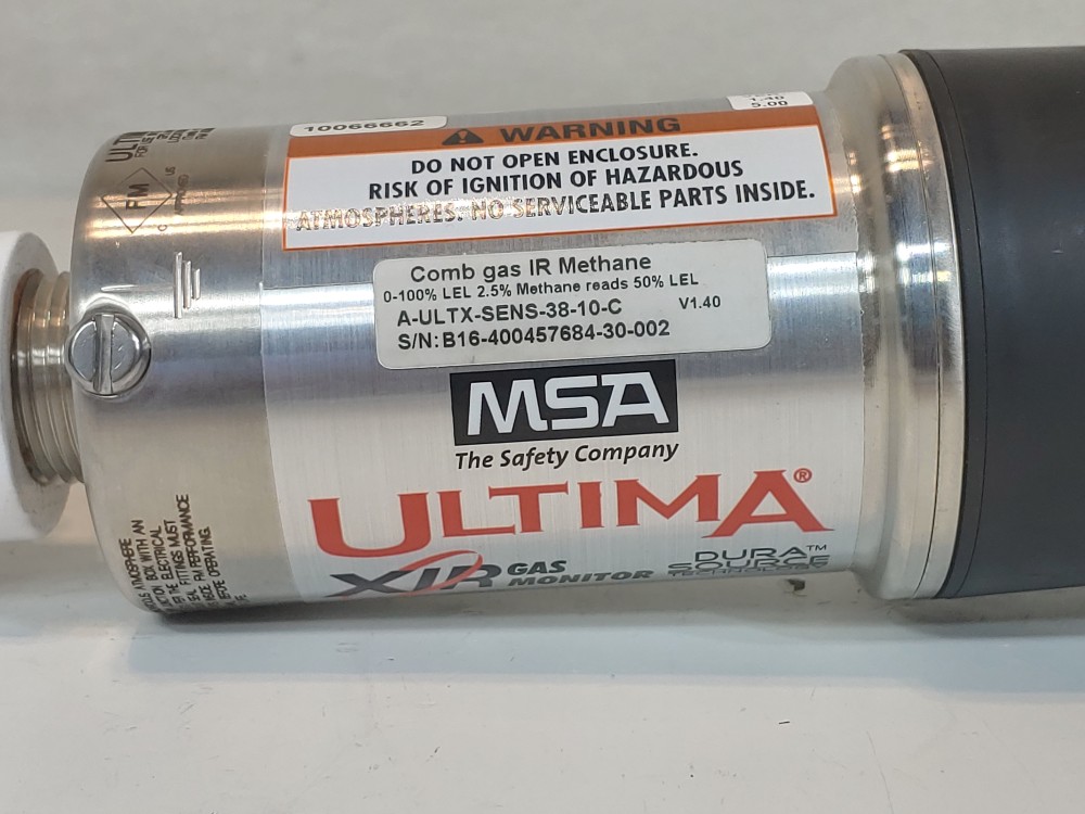 MSA Ultima X IR Gas Monitor Dura Source Model# A-ULTX-SENS-38-10-C 