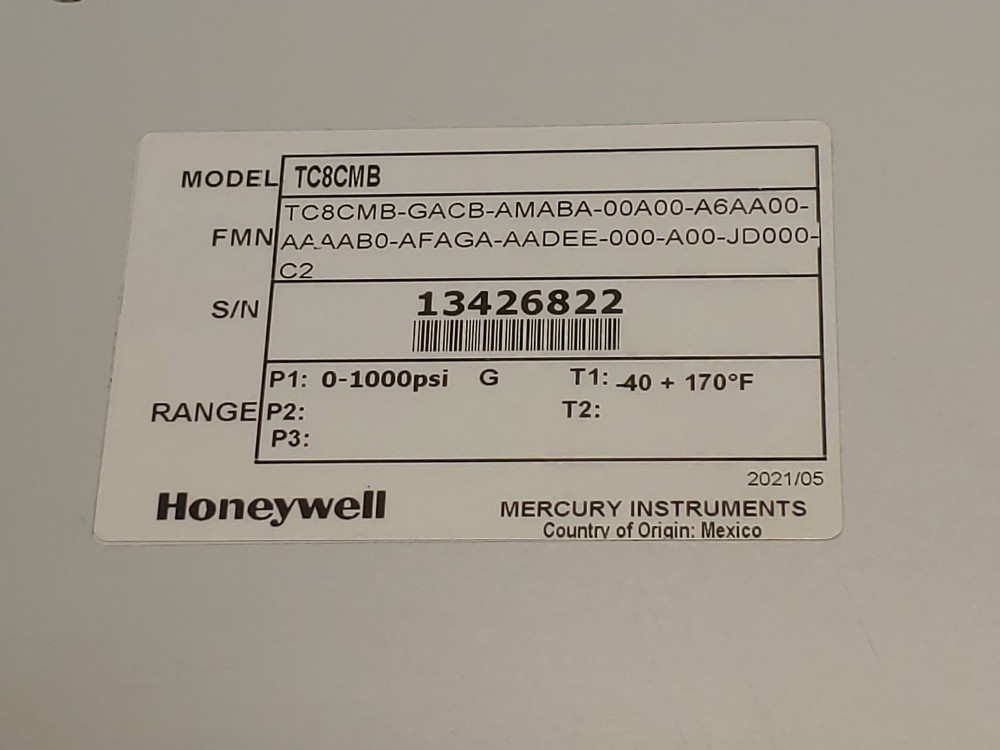 Honeywell Turbo Corrector Model#: TC8CMB