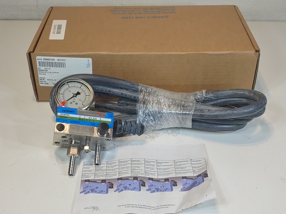 John Crane Safematic Safeunit Monitoring System SFP-C-08-10