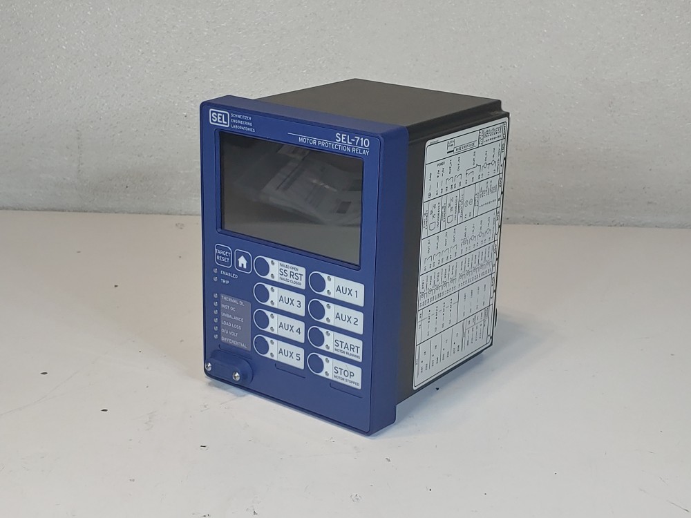 SEL-710-5 Motor Protection Relay P/N: 071050E1ABA9X7485A611