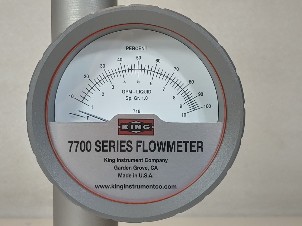 King Instrument 7700 Series Flowmeter PN: 7711230718