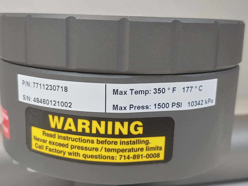 King Instrument 7700 Series Flowmeter PN: 7711230718