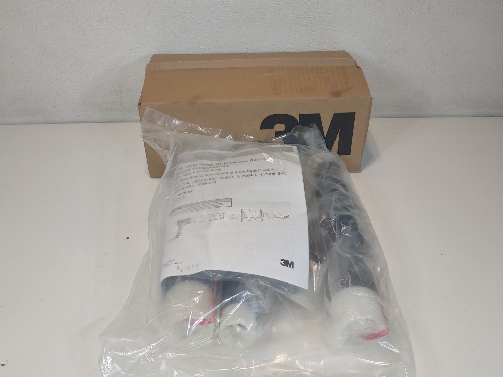 3M Cold Shrink Rubber Skirted QT-III Termination Kit 7692-S-4 