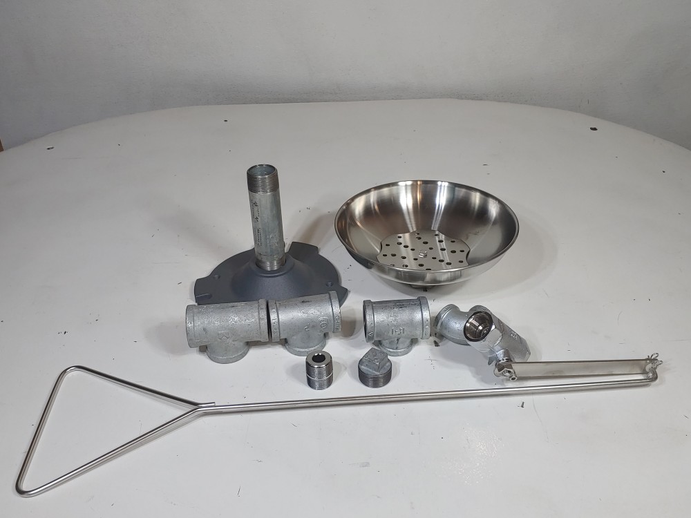Guardian G1909BC Safety Shower with Eye/Face Wash & Stainless Steel Bowl & Cover