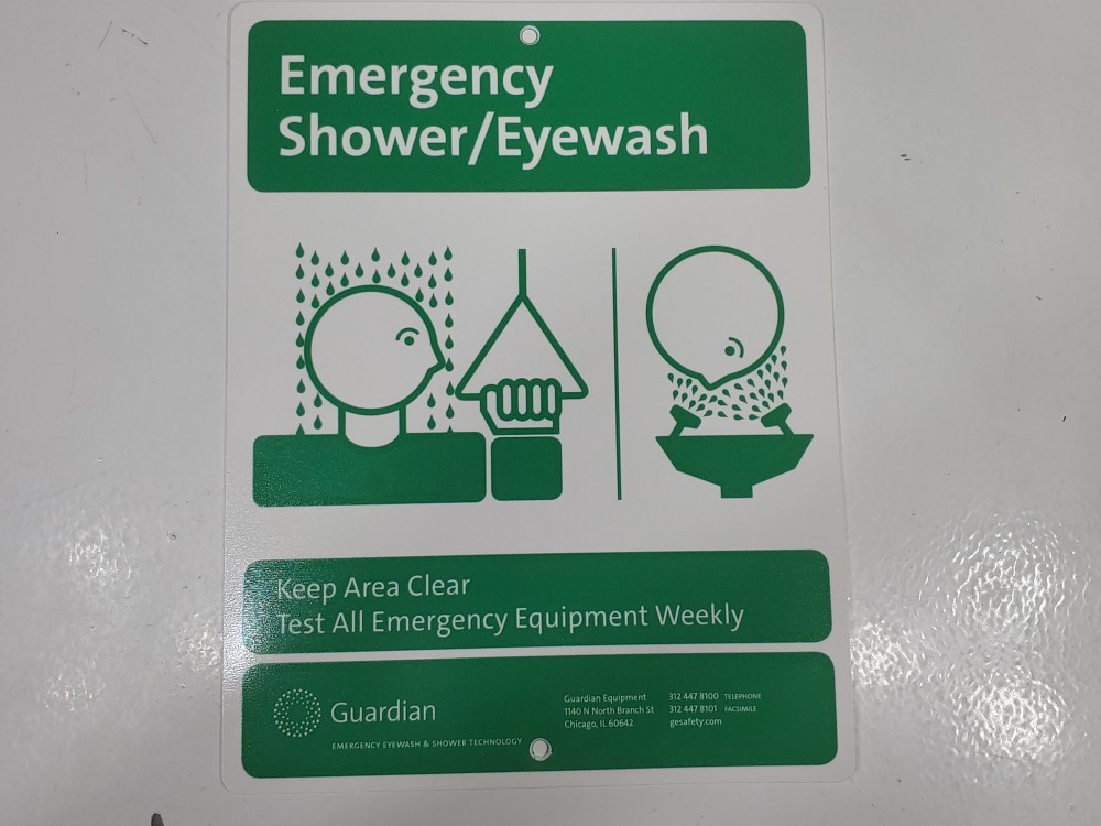 Guardian G1909BC Safety Shower with Eye/Face Wash & Stainless Steel Bowl & Cover