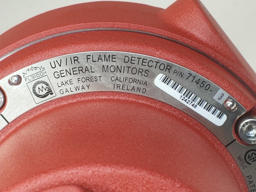 General Monitors UV/IR Flame Detector PN: 71450-3