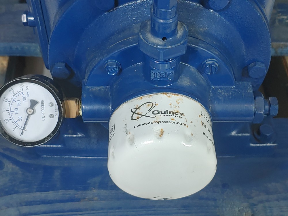 Quincy 240L Two Cylinder Single Stage Natural Gas Compressor PN: 2020003301