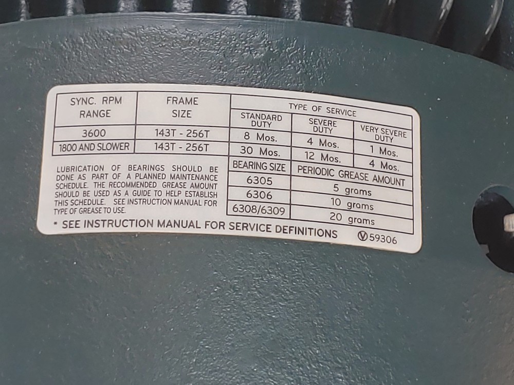 Toshiba 5HP 3500 RPM EQP Global Electric Motor 0052XDSB41A-P